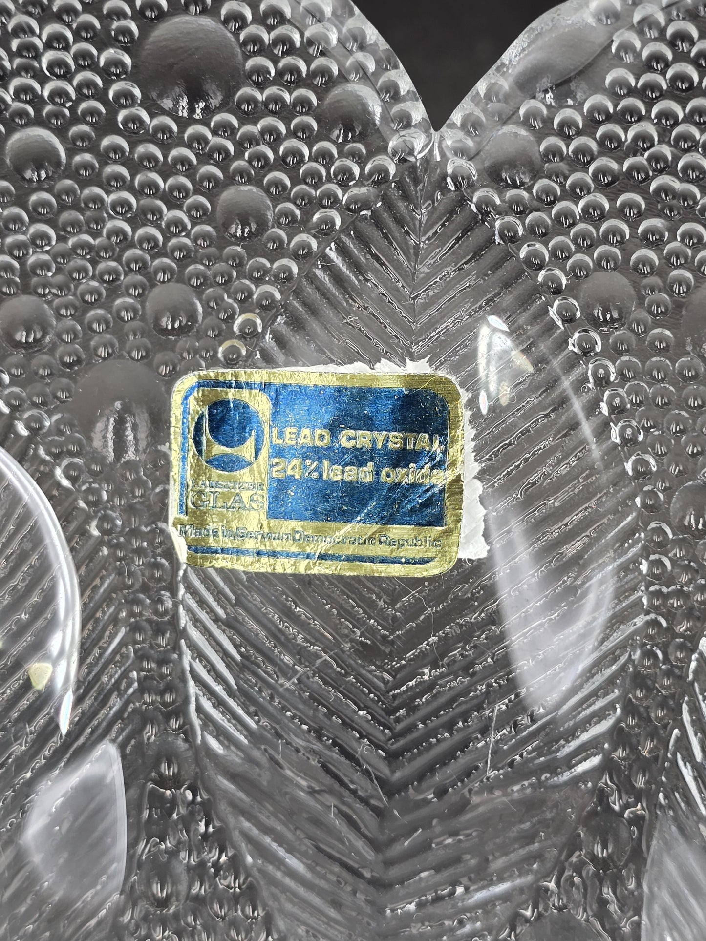 Krištolinis Lausitzer Glas dubuo