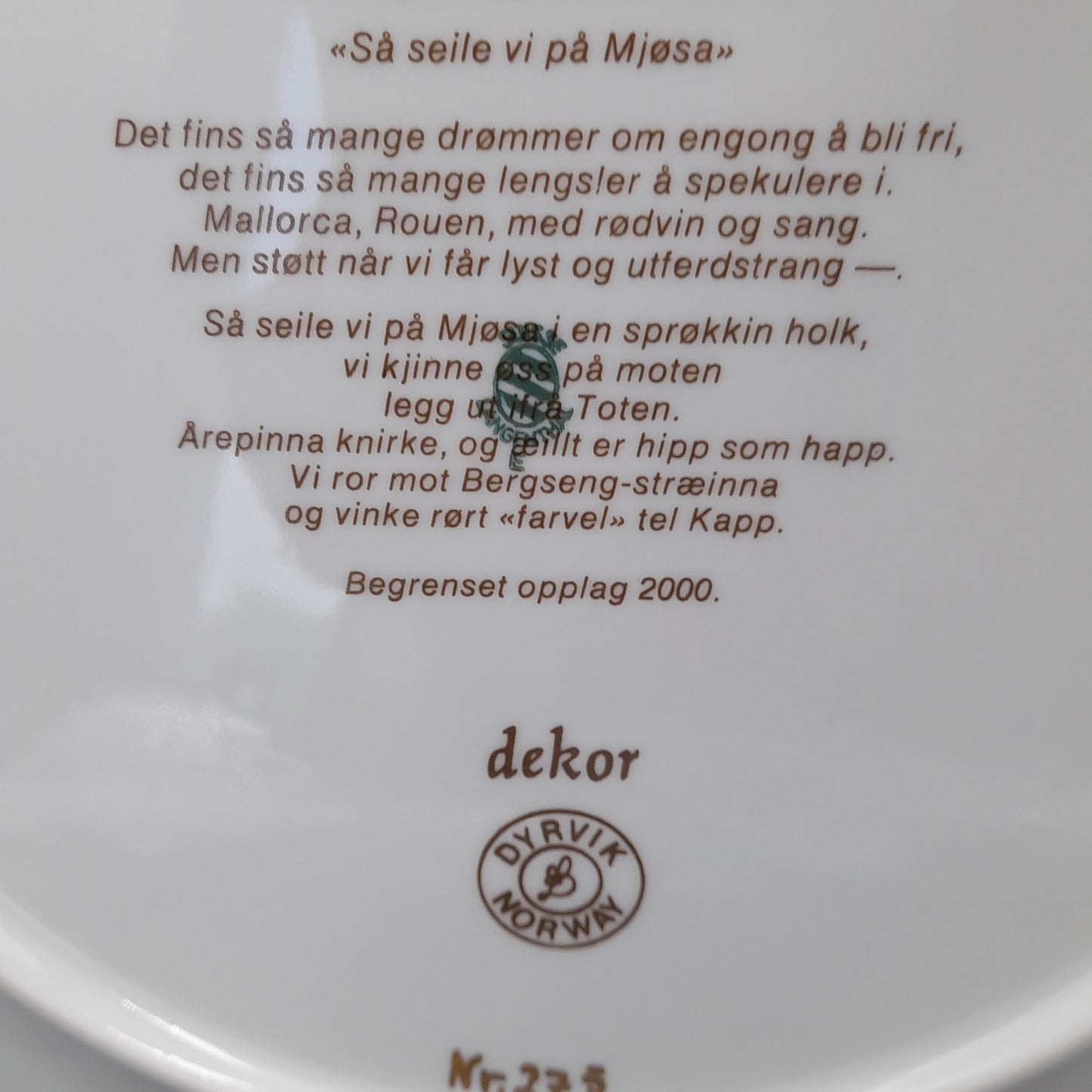 Alfo Proyseno dekoratyvi lėkštė