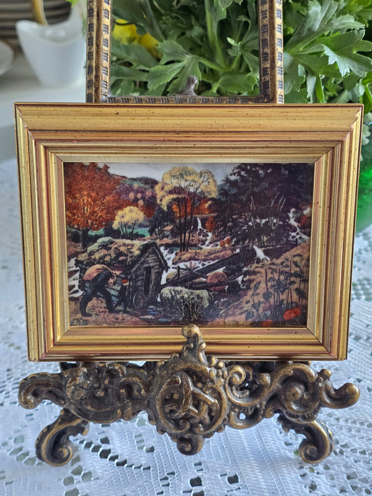 Nikolajaus Astrupo paveikslo ,,Žiema Jiolsteryje" reprodukcija