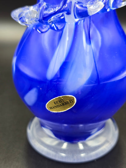 Kobalto stiklo vaza