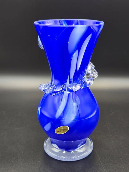 Kobalto stiklo vaza