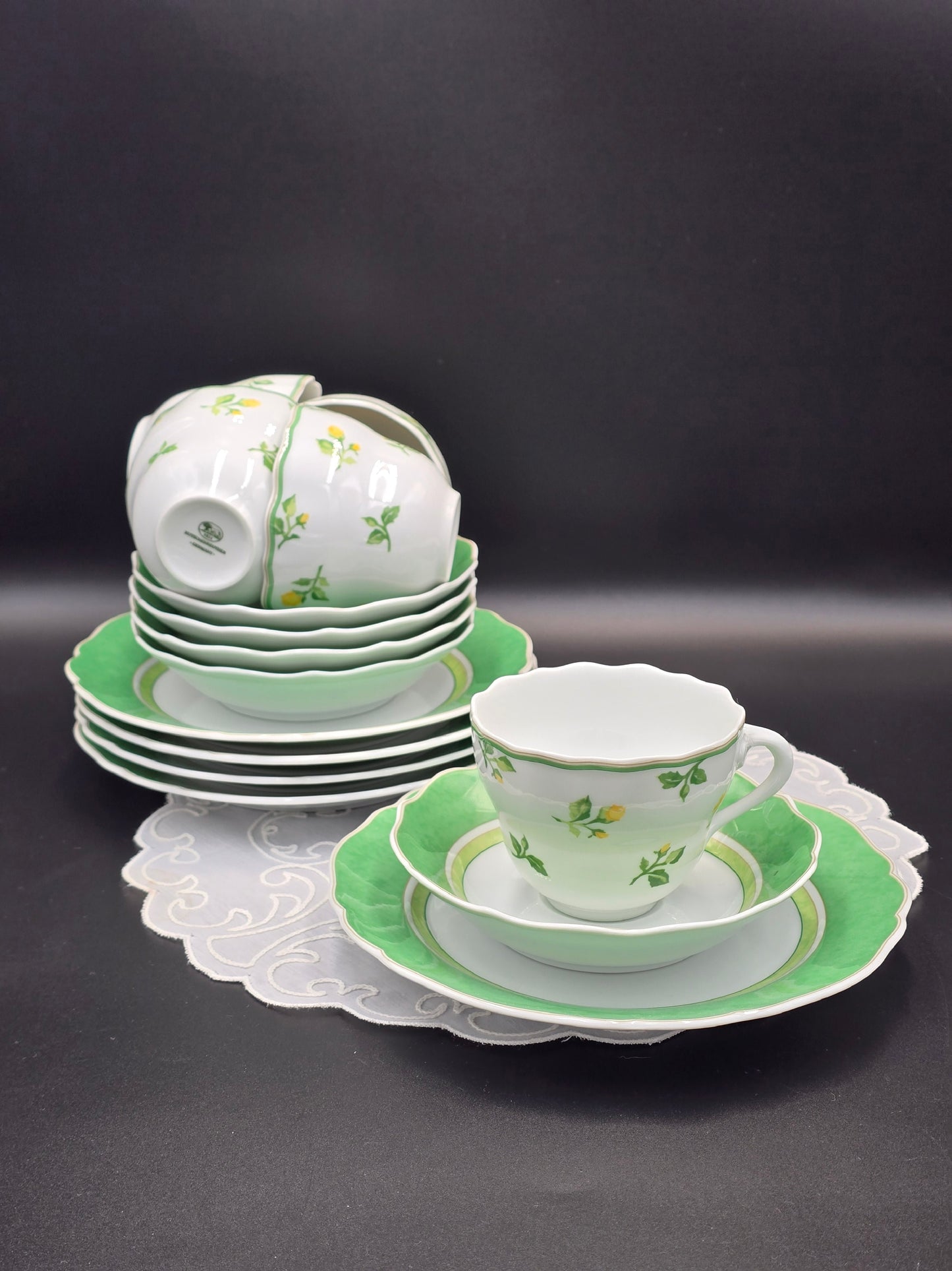 Hutschenreuther Summerdream trio žalias