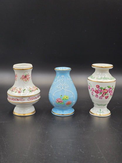 Franklin Porcelain miniatiūrinės vazelės
